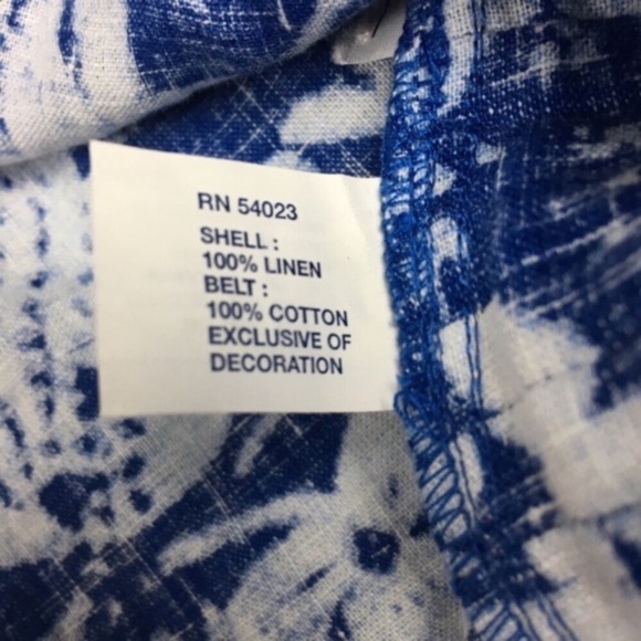 GAP Skirt 100% Linen Pleated Floral Flowers Bow Spring Prairie Natural Fibers 4 - Picture 6 of 8